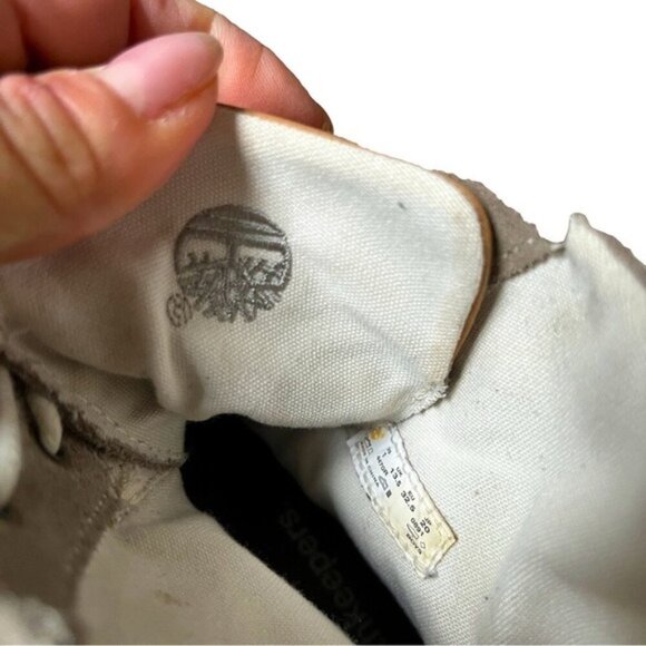 Timberland Boys Earthkeepers Gray Suede Boots Shoes size 1 School Fall - Picture 3 of 4